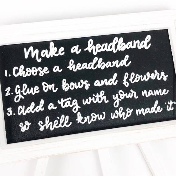 Chalkboard easel for baby shower - Picture 3 of 7